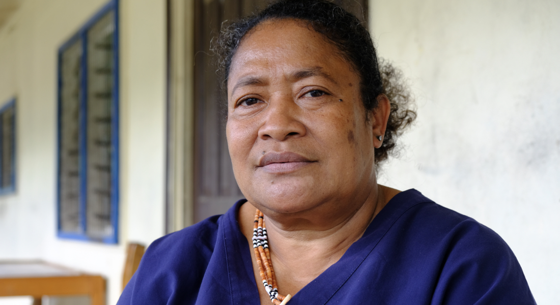 Solomon Islands: Esther Nevenga is a midwife at the White River Clinic in Honiara. In addition to providing midwifery services for mothers and babies, she is the focal point for gender-based violence and working with young people. “At our youth friendly health corner we see young people have violence, but they never talk about it,” says Esther, “But when they come, they trust somebody and they can say, ‘I face violence.’”  “Now with information going out, women are more open and when they face violence at home they come in and they come and say, “My husband beat me at home. We have to see whatever treatment we can give. It's a survivor-centred approach. It’s all about the survivor, if she wants to report but we always say that it’s good for the perpetrator to face justice.”  “We see women coming out and making a decision for themselves and moving on. What motivates me is seeing women through that referral pathway. They come through, and it gives them the strength to make the decision. Women are empowered to make the right decision for their safety.” ©UNFPA/Rose