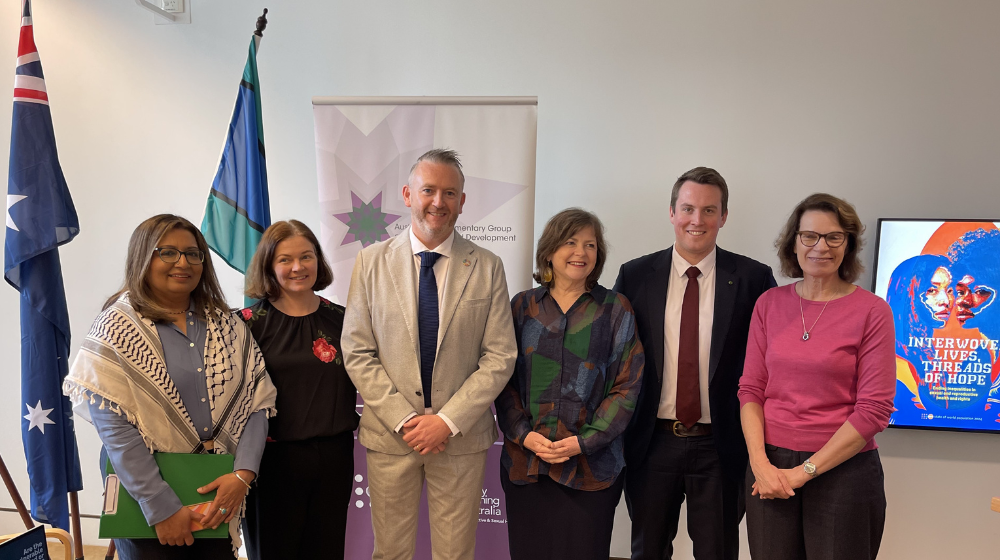 Group photo of Pio Smith and Parliamentarians and other dignitaries