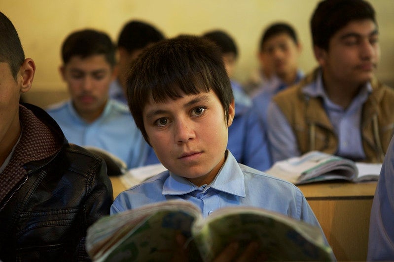 A young boy in Afghanistan