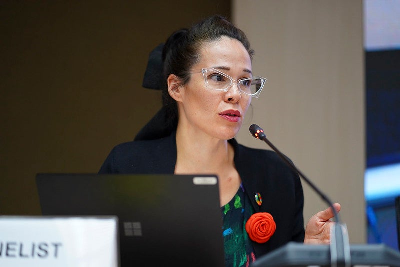 Danielle Sever, Director of the Global Development Section, Department of Foreign Affairs and Trade (DFAT), Australia, speaks about the urgent need for long-term investment in gender-based violence prevention efforts 