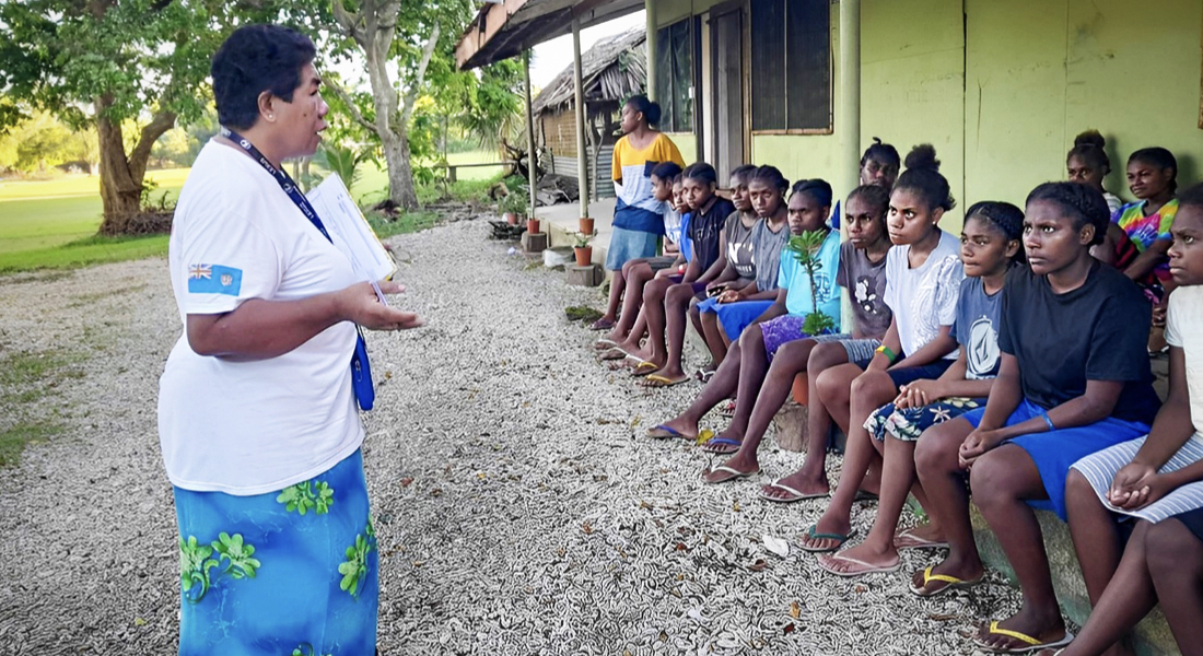 Vanuatu: "When I was distributing the menstrual hygiene kits to the students, I noticed a 15-year-old girl named Elisa with tears streaming down her face," Midwife Kinisena Bolalevu says. "I asked her why she was crying and she shared with me that she was simply overwhelmed with gratitude. She confided in me that she had never been educated about menstruation before. Each month, she isolated herself and bathed in the river, confused and scared, thinking something was wrong with her. I made it a point to reassure her that menstruation is a completely natural and healthy process. It's a part of the changes a young girl's body goes through as she transitions from childhood to adolescence and puberty." Kinisena conducts outreach sessions at Burumba school on Epi Island following the deviation of twin cyclones that hit Vanuatu in March 2023. The sessions focus on providing menstrual hygiene education, discussing bodily changes and autonomy, gender-based violence, and the repercussions of teenage pregnancy. ©Kinisena Bolalevu READ MORE