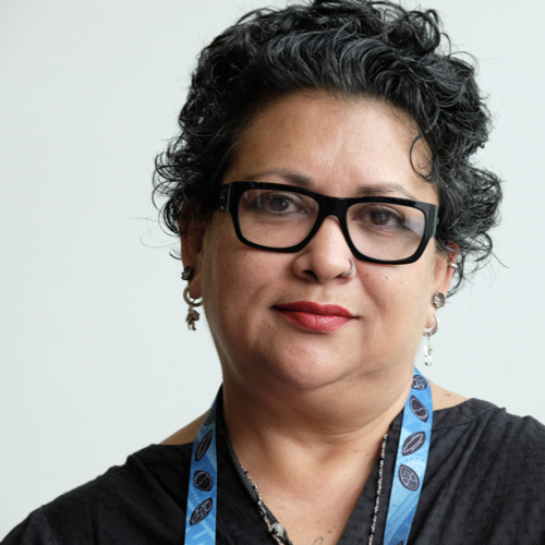 Pacific: “The women's agenda, in all our diversity, is not just limited to one silo in the humanitarian system,” says ​Sharon Bhagwan-Rolls. She is a second-generation Fiji Island feminist working on the intersection of gender, media, communications and peace by supporting the development and production of appropriate and accessible media. “If we are not being inclusive from the start from early warning and preparedness, you are certainly not going to have an inclusive response.”  The Shifting the Power Coalition came together in the wake of tropical cyclones Pam and Winston in 2015 and 2016. It has shown how women’s leadership can be supported in all stages of disaster risk reduction including early warning and preparedness, redesigning systems and structures. “It starts with sitting on the mat with a group of rural women to understand what their needs are and what they expect from the disaster management system,” she says. “Then being able to connect them to information communication technology, that is the model that we are using with Shifting the Power.” It is about women leading from early warning to resilience building. “We are showing that women can innovate, Pacific women are able to innovate using our own content,” Sharon says. “It does not mean somebody coming in from the global north or another country to say, this is what you need. We have designed it and co-created it and we are continuing to build on it.” ©UNFPA/Rose