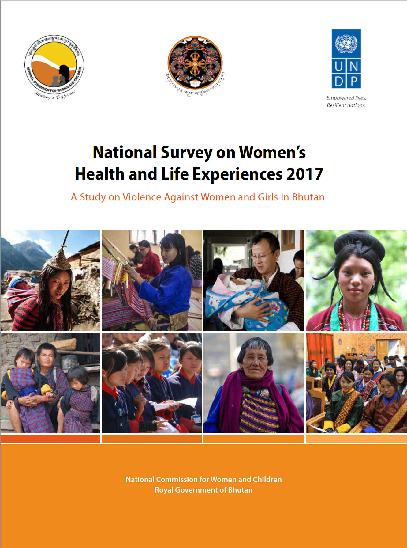 National Survey on Women’s Health and Life Experiences 2017 in Bhutan report cover
