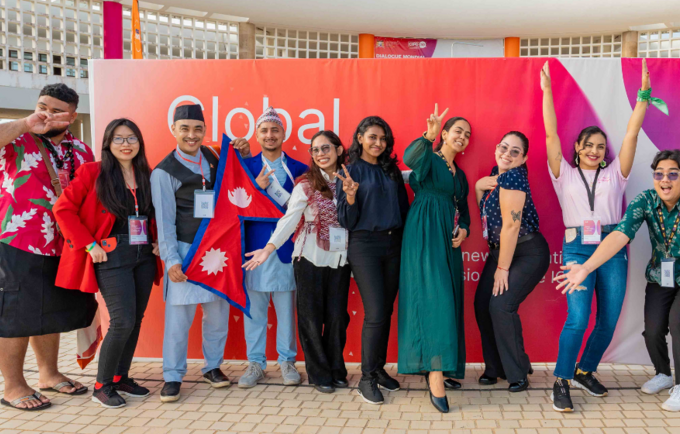 Young people at the 2024 ICPD Global Youth Dialogue 