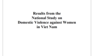 Cover of National Study on Domestic Violence against Women in Viet Nam 2010: full report
