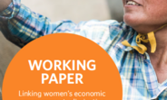 Report cover: Linking women’s economic empowerment, eliminating gender-based violence and enabling sexual and reproductive health and rights