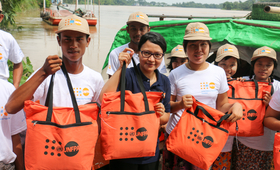 Myanmar youth volunteers on the front-line of emergency flood response
