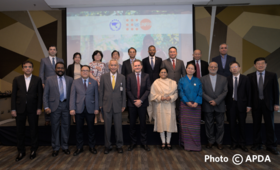 Parliamentarians from Bhutan, China, India, Iran, Lao PDR, Maldives, Malaysia, Sri Lanka, Thailand, and Viet Nam gather in Bangk