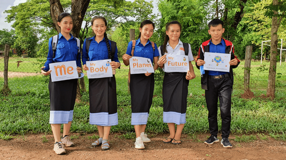 Young people from Laos People's Democratic Republic standing up for their rights. 