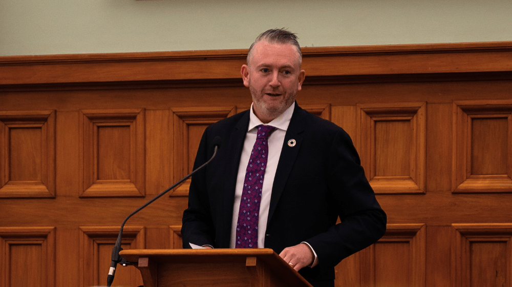 Pio Smith, UNFPA Regional Director for Asia and the Pacific, delivering his statement at the launch in Wellington