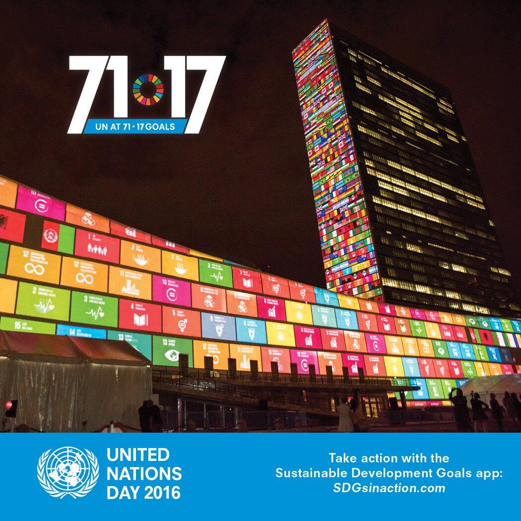 UN Day 2016 and the 17 SDGs