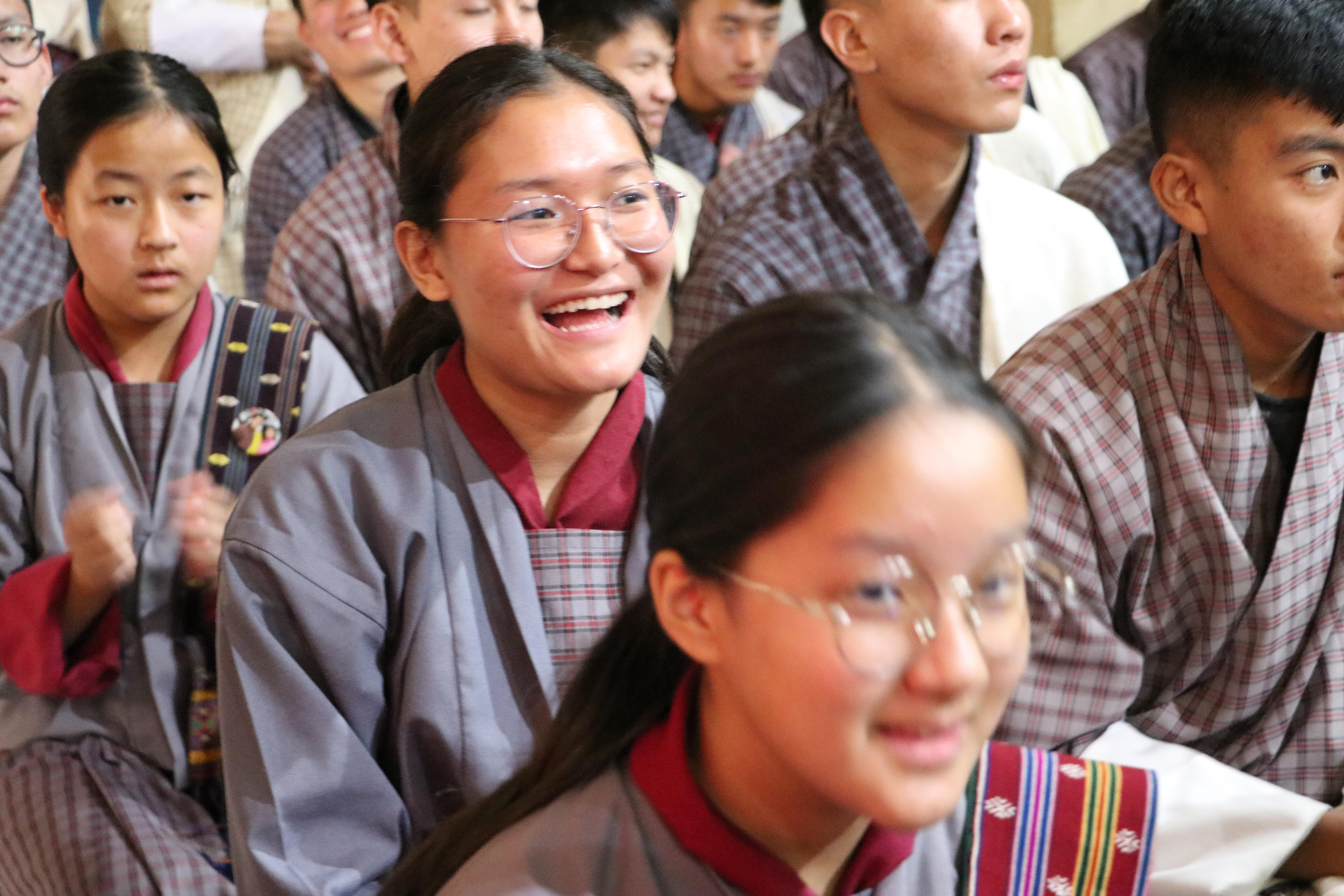 Students from Punakha Valley. Image: Nilanjana Bose/UNFPA Bhutan