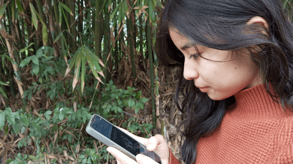 Dimpi Lama, an Online Volunteer with the UNFPA Regional Office for Asia and the Pacific, who contributed to raising awareness ab