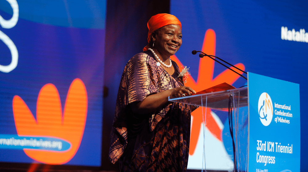 UNFPA Executive Director, Dr. Natalia Kanem spoke at the 33rd International Confederation of Midwives (ICM) Triennial Congress i