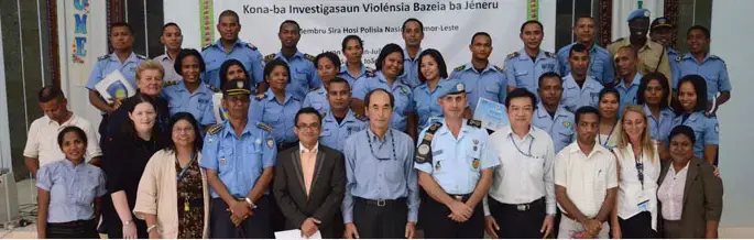 Police Officers Graduate from Training on Gender Based Violence 