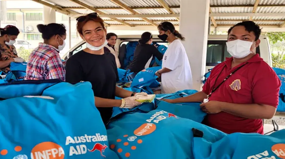 UNFPA Pacific responds to the Hunga-Tonga-Hunga-Ha’apai volcanic eruption and tsunami