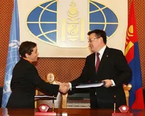 Mongolian Government and UN Sign Development Assistance Framework for 2012-2016