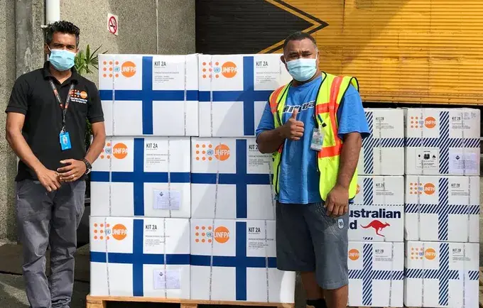 UNFPA Pacific hands over PPEs and Reproductive Health kits to the Fijian Government