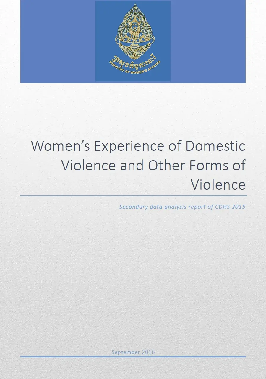 Women’s Experience of Domestic Violence and Other Forms of Violence in Cambodia