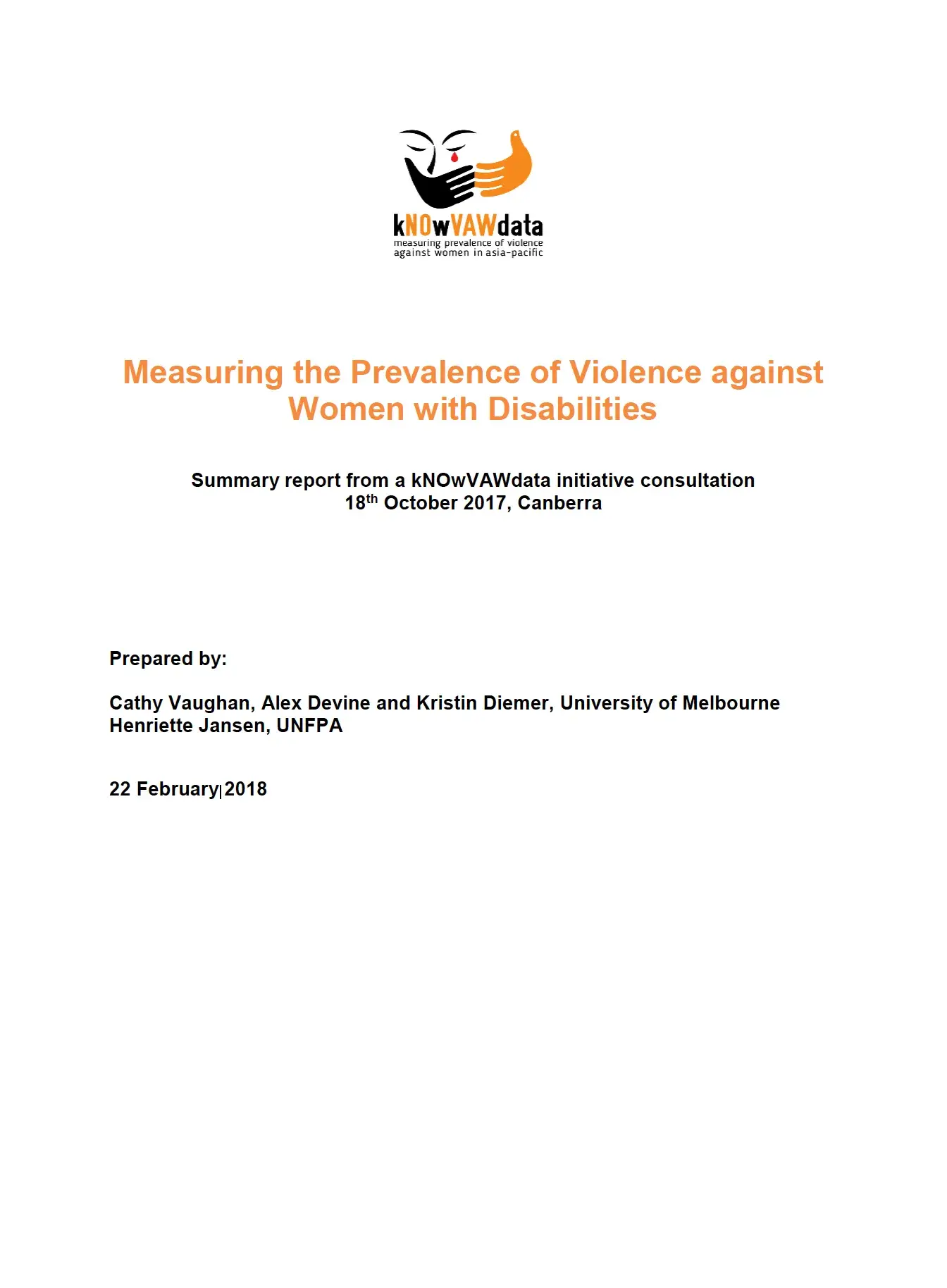 Measuring the Prevalence of Violence against Women with Disabilities