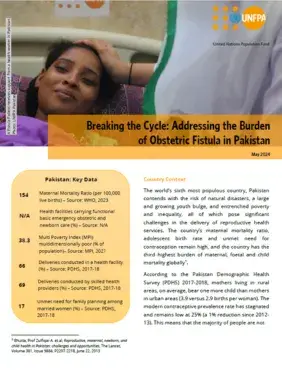 Breaking the Cycle: Addressing the Burden of Obstetric Fistula in Pakistan