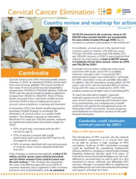 Cambodia: Cervical Cancer Elimination - Country Review & Roadmap for Action