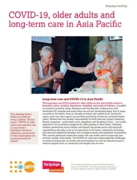 HelpAge & UNFPA: Monitoring COVID-19 impact on older persons