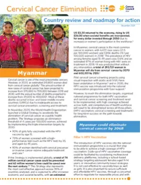 Myanmar: Cervical Cancer Elimination - Country Review & Roadmap for Action