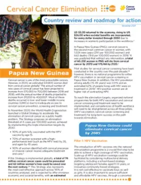 Papua New Guinea: Cervical Cancer Elimination - Country Review & Roadmap for Action