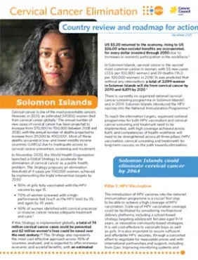 Solomon Islands: Cervical Cancer Elimination - Country Review & Roadmap for Action