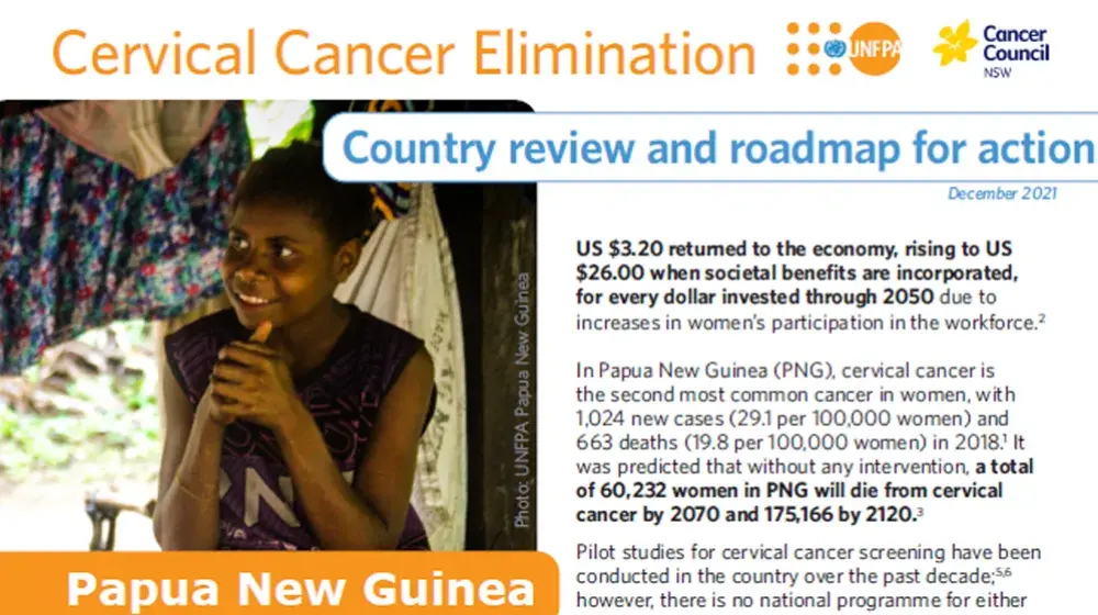 Papua New Guinea: Cervical Cancer Elimination - Country Review & Roadmap for Action