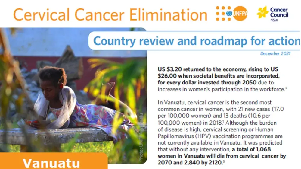 Vanuatu: Cervical Cancer Elimination - Country Review & Roadmap for Action