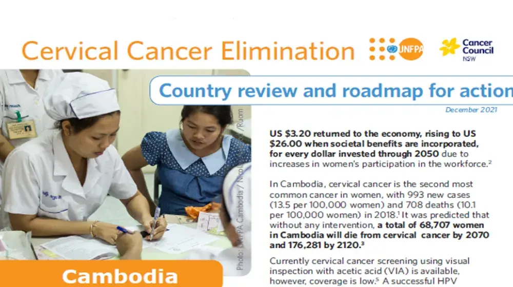 Cambodia: Cervical Cancer Elimination - Country Review & Roadmap for Action