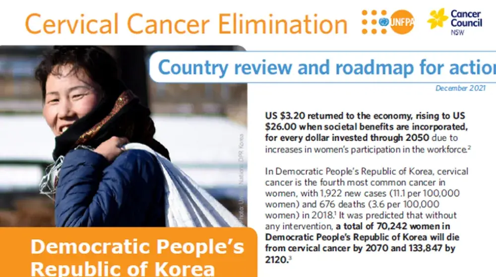 Democratic People's Republic of Korea: Cervical Cancer Elimination - Country Review & Roadmap for Action