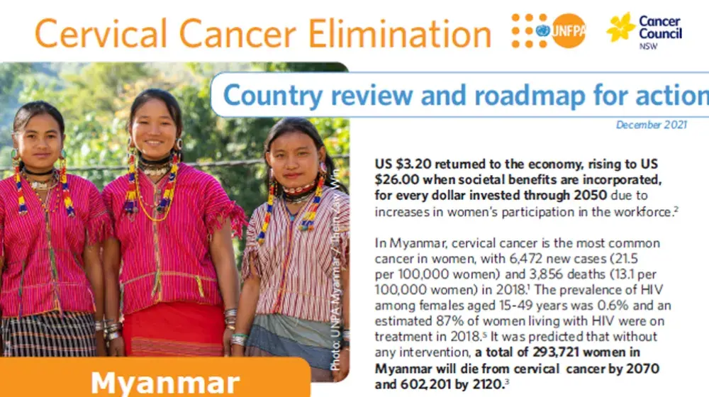 Myanmar: Cervical Cancer Elimination - Country Review & Roadmap for Action