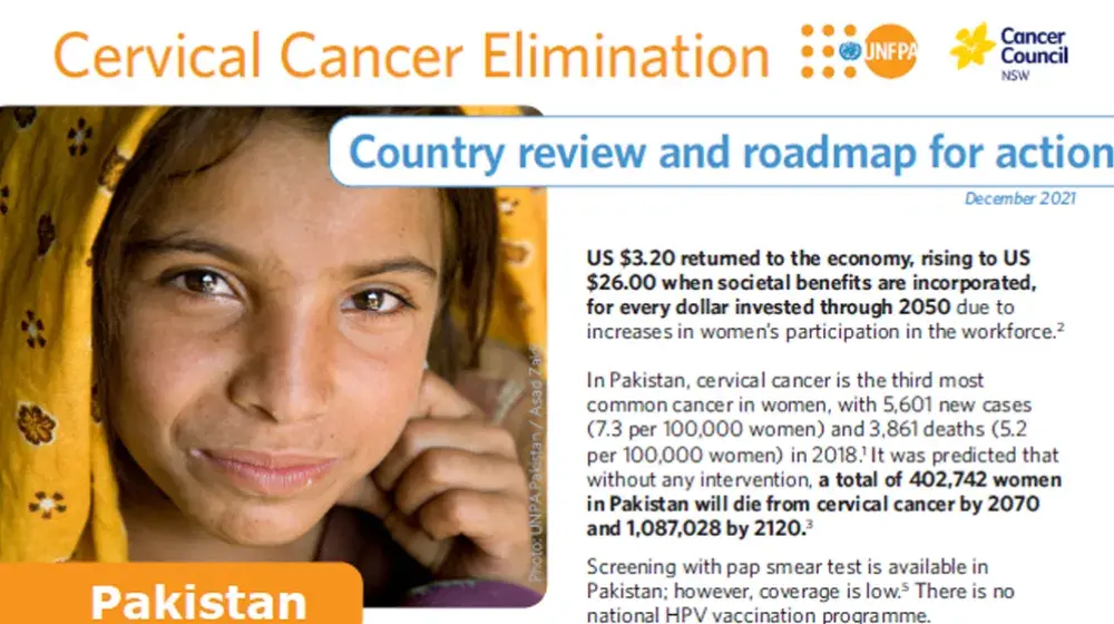 Pakistan: Cervical Cancer Elimination - Country Review & Roadmap for Action