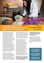 Harnessing The Potential Demographic Dividend in Afghanistan Through Increased Family Planning Use