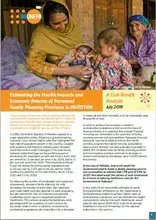 Pakistan Family Planning Cost Benefit Analysis