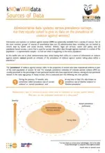 Sources of Violence Against Women Data - kNOwVAWdata