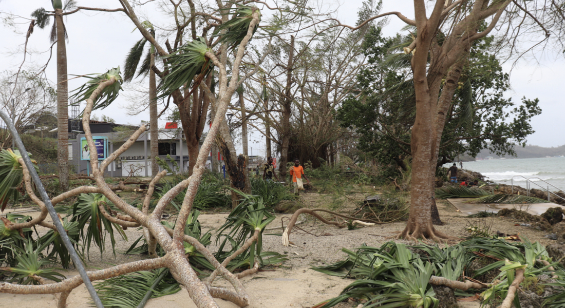 At least 80% of the population were impacted by the cyclones, 250,000 people including 75,000 women of reproductive age. ©UN0795911/Rebecca Olul